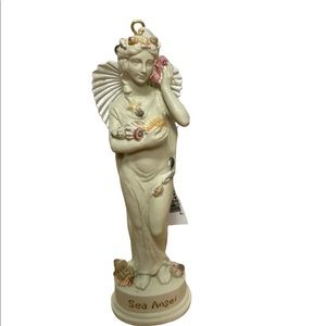 Coastal Ivory Sea Angel Mermaid Ornament with Sea Shells by Midwest-CBK
